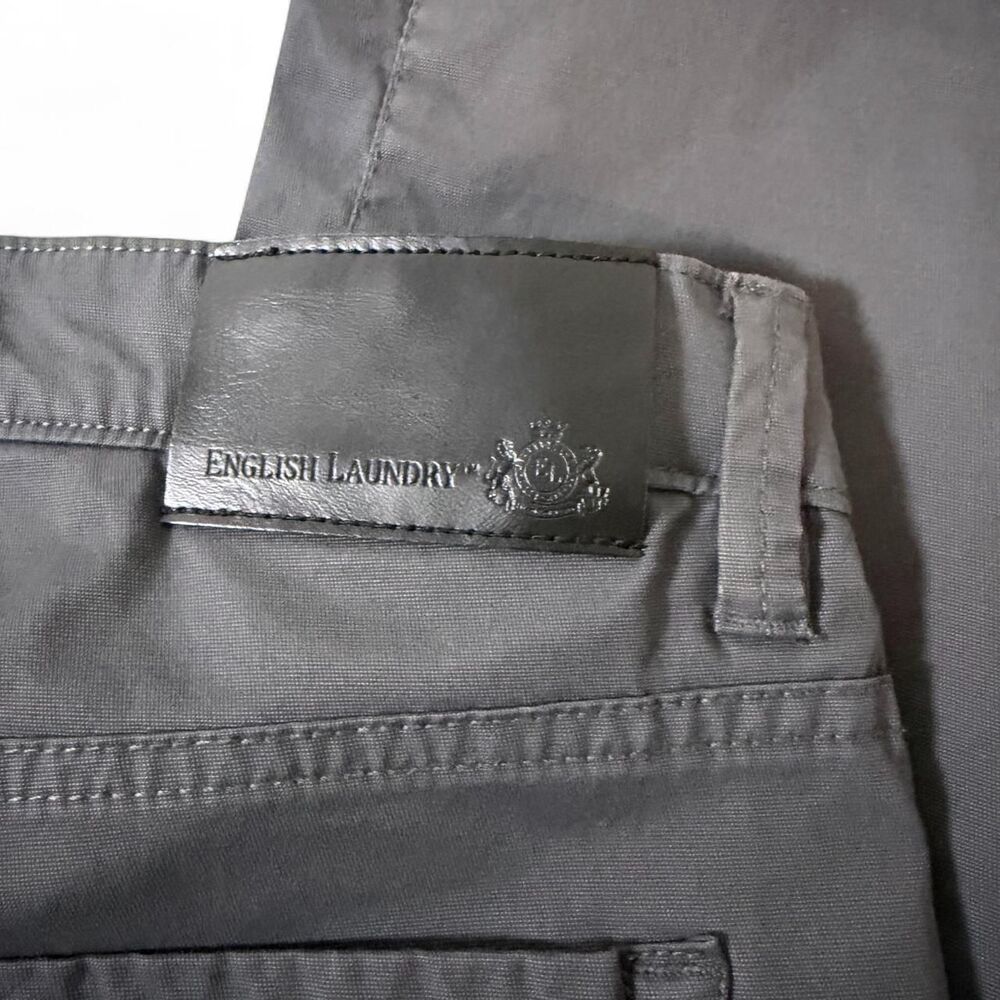 English-laundry Men's Grey and Black Trousers